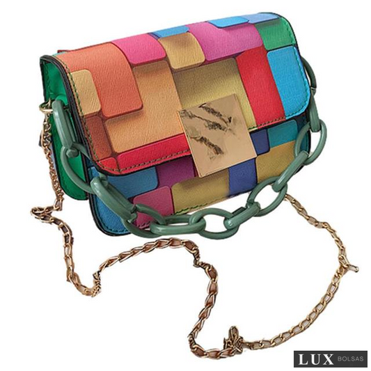 Bolsa Feminina Transversal Pequena Colorful