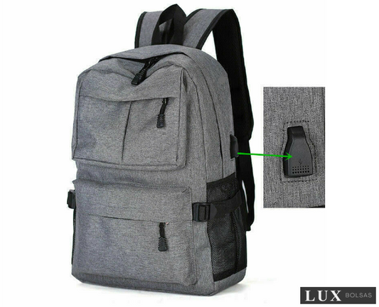 Mochila Masculina Antifurto USB Levyni