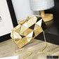 Clutch Feminina Espelhada 3D Gold