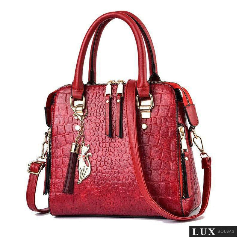 Bolsa Feminina Tote Croco-Bolsa de Mão,Bolsa Pequena,Bolsa Tote,Bolsa Transversal