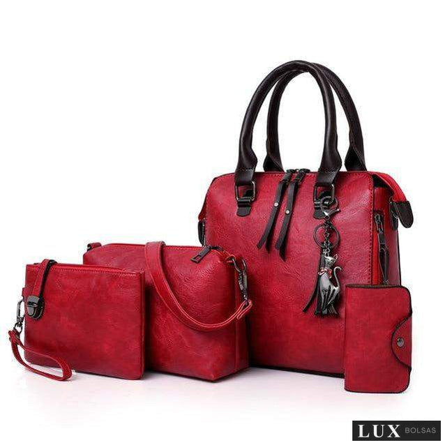 Kit de Bolsas Feminina Vittoria (+carteira grátis)-Bolsa de Mão,Bolsa Pequena,Bolsa Tote,Carteira,Kit de Bolsas