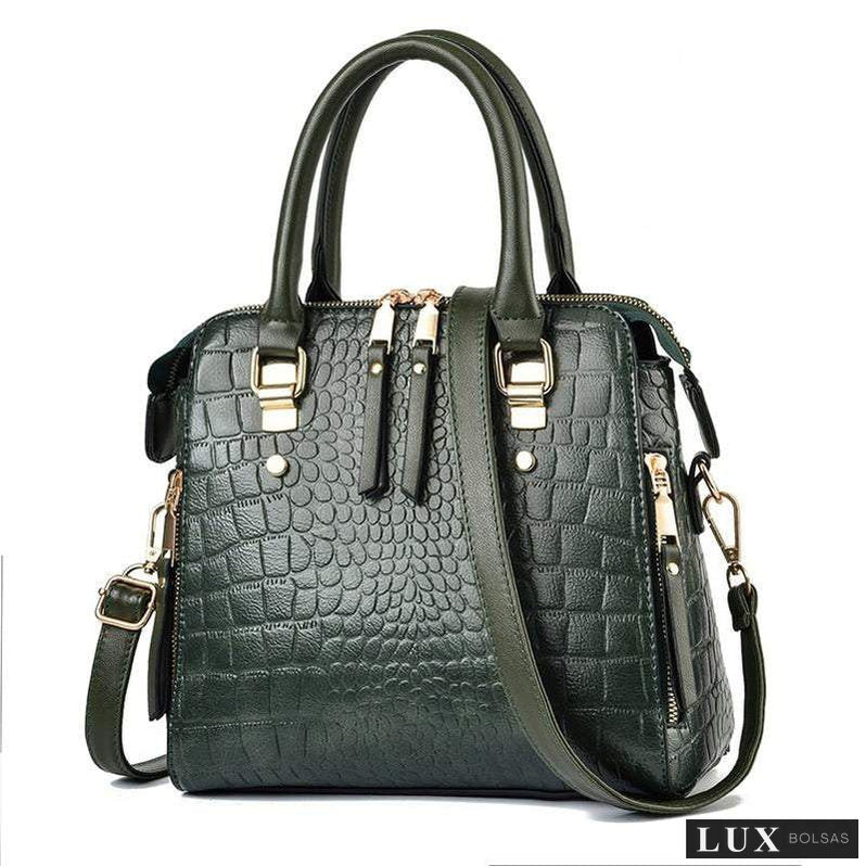 Bolsa Feminina Tote Croco-Bolsa de Mão,Bolsa Pequena,Bolsa Tote,Bolsa Transversal