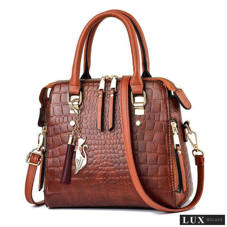 Bolsa Feminina Tote Croco-Bolsa de Mão,Bolsa Pequena,Bolsa Tote,Bolsa Transversal