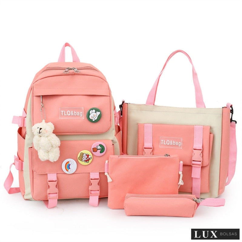 Kit de Mochila Feminina Elin