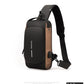 Bolsa Crossbody Masculina Bag USB Shoulder