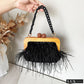 Clutch Feminina Plumas